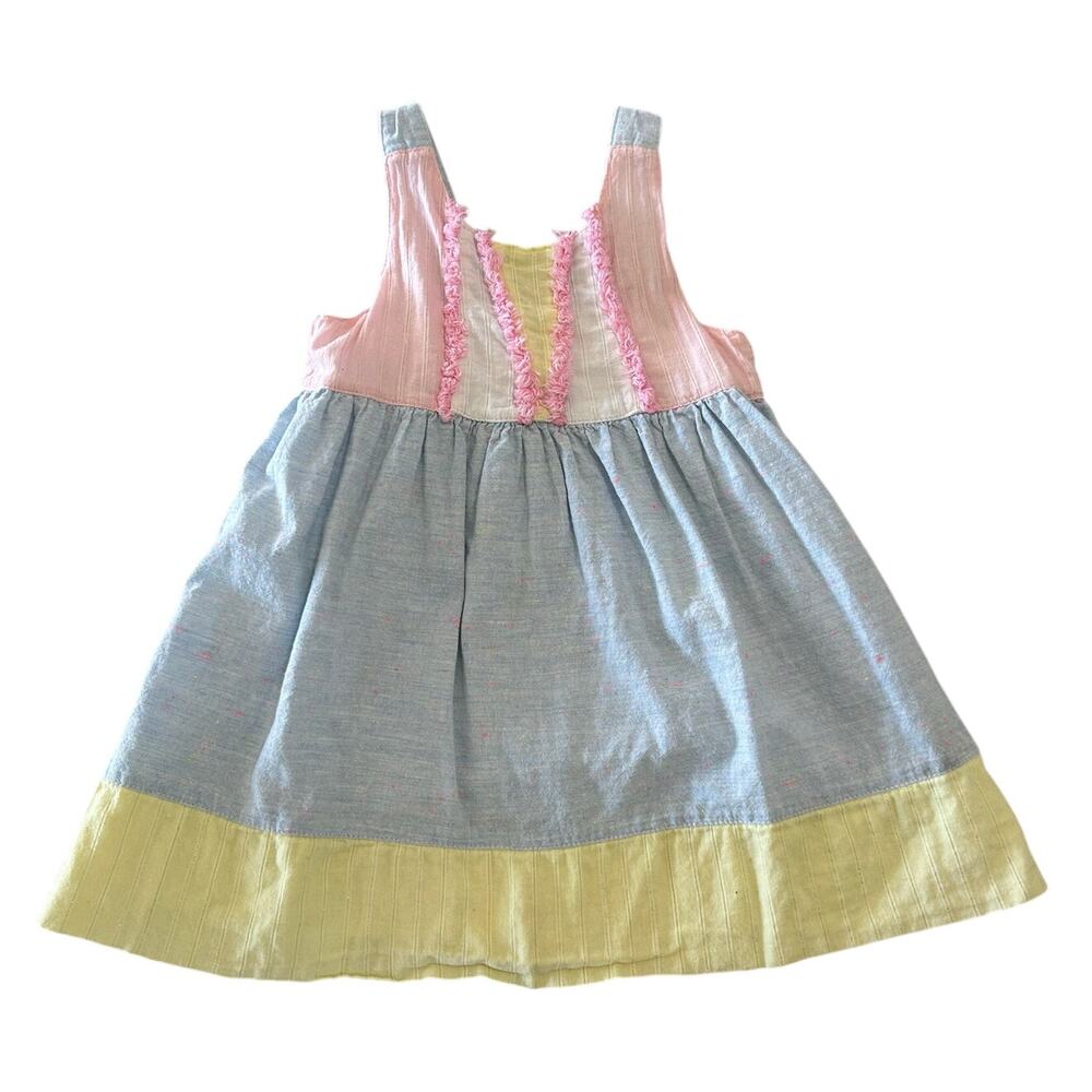 EGG New York Pastel Colorblock Dress, Cotton Sundress, Toddler Girl 2T